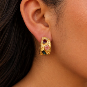Gemma Earrings - worn on ear