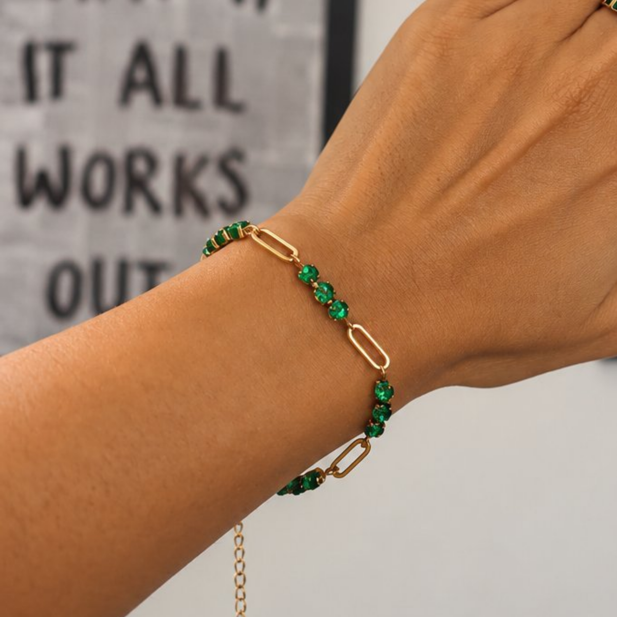 Clara Bracelet worn on the wrist