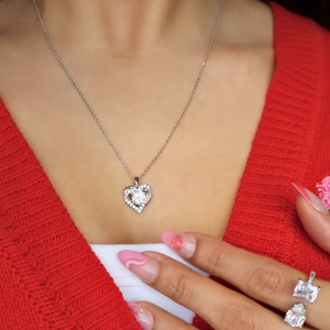 Amor Eternal Moissanite Heart Necklace