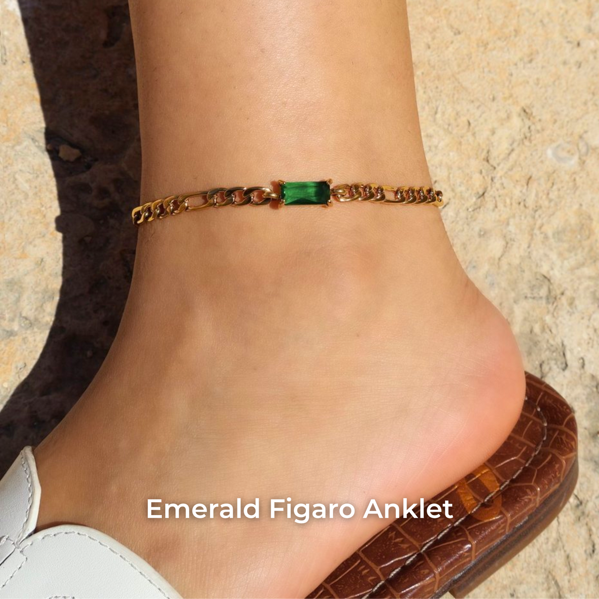 Emerald Green Anklets