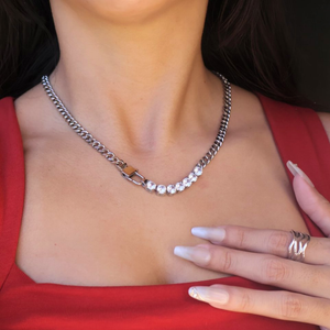 Crystal Cuban Necklace