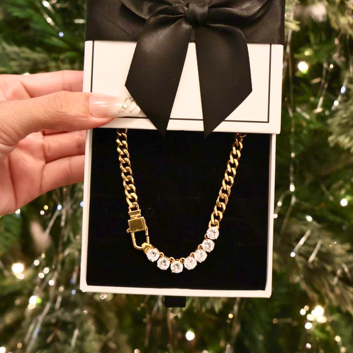 Crystal Cuban Necklace