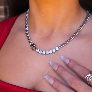 Crystal Cuban Necklace