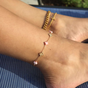 Blush Pink Anklet