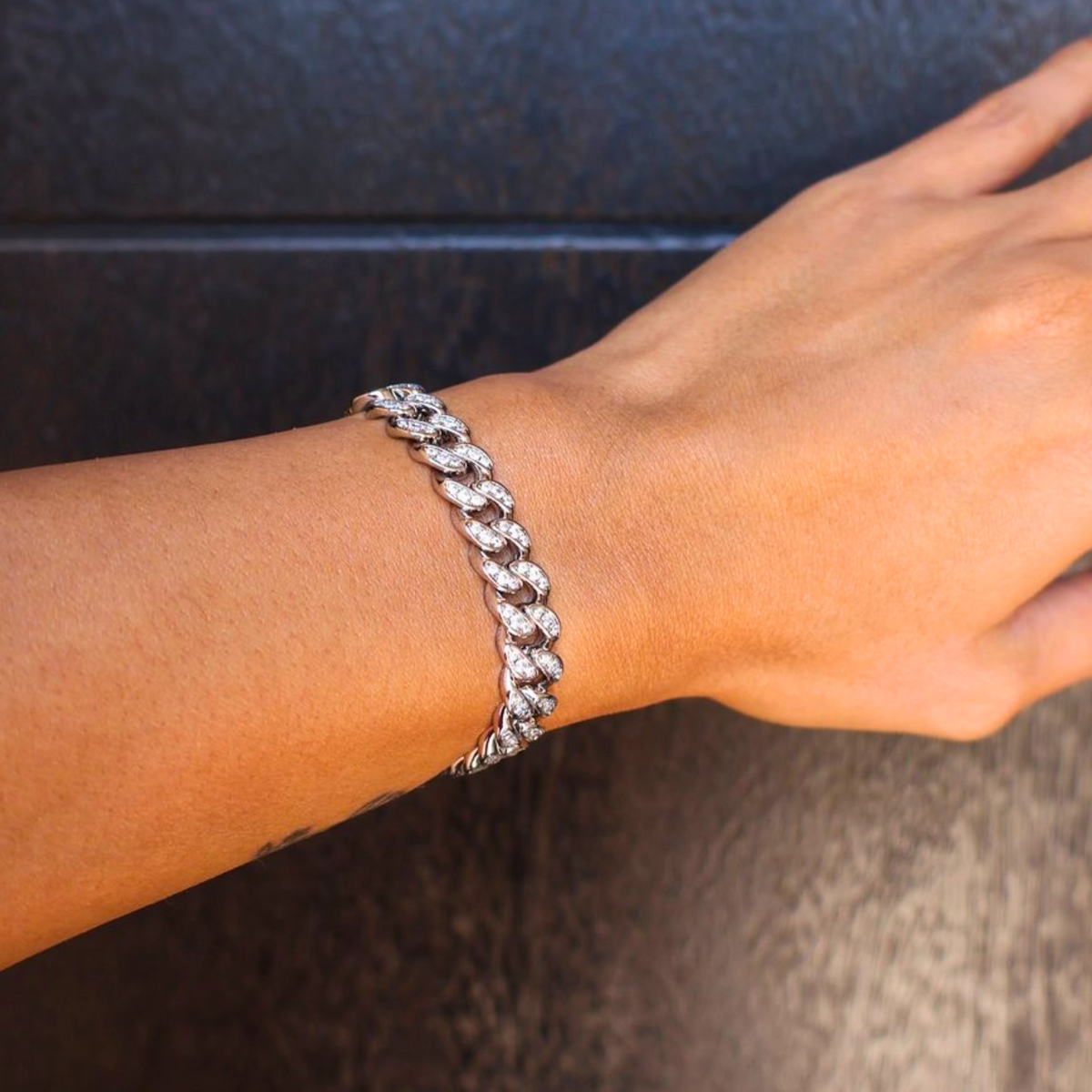 Cuban Link Jeweled Bracelet