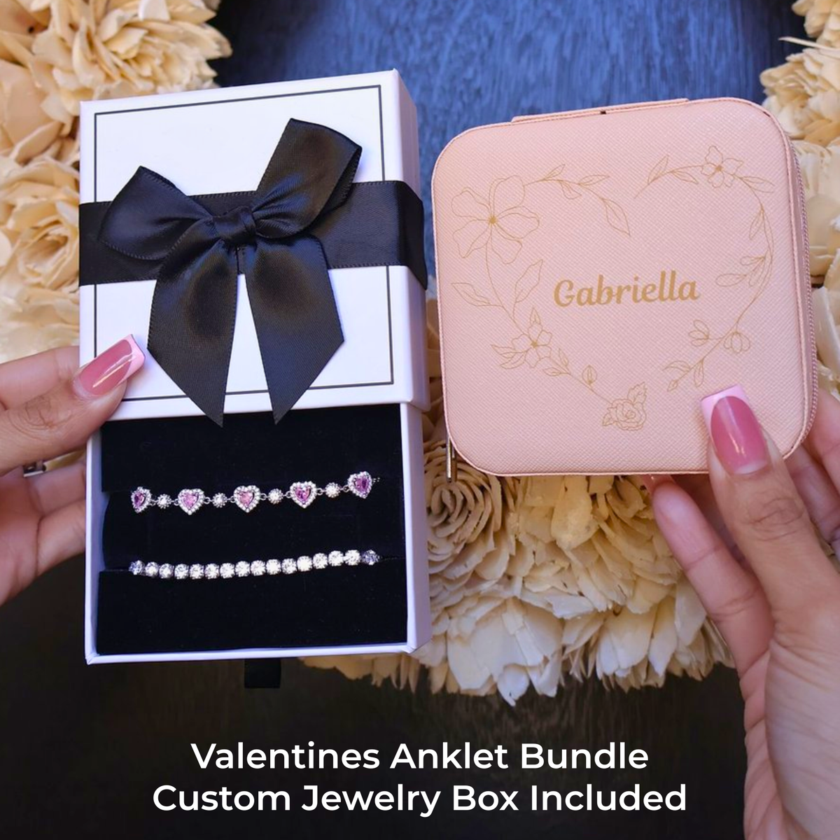 Valentine's Gift Set with Custom Jewelry Box