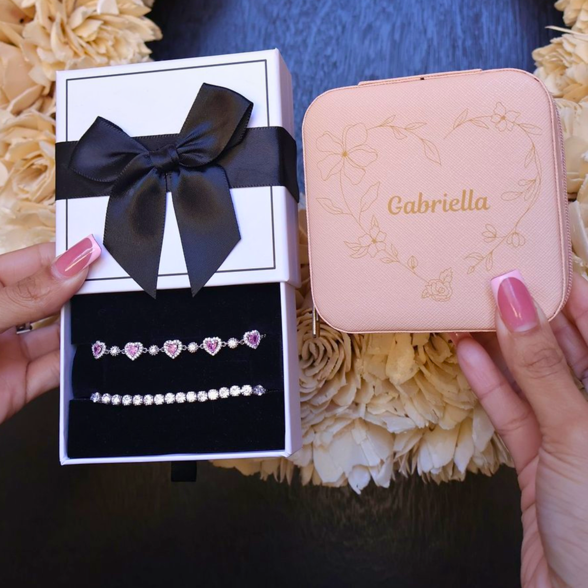 XO Heart Gift Set with Custom Jewelry Box