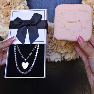 XO Heart Gift Set with Custom Jewelry Box