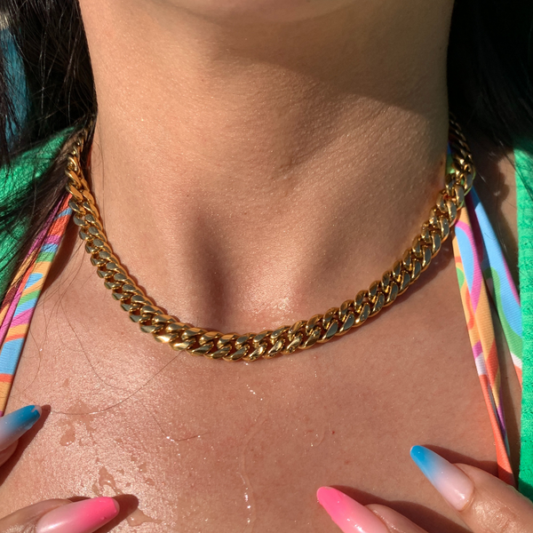Women's Cuban Link Necklace ZAYAH - Main Image