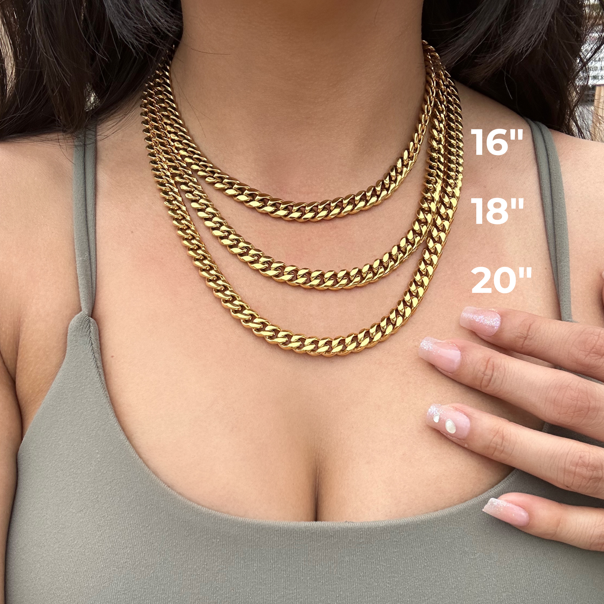 Cuban necklace for women deals