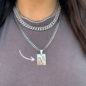 Custom Engraved Picture Necklace