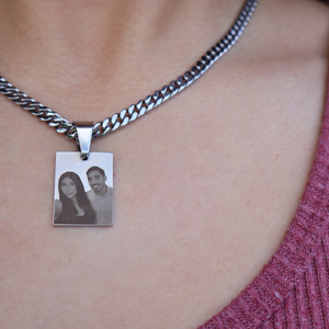 Custom Engraved Picture Necklace