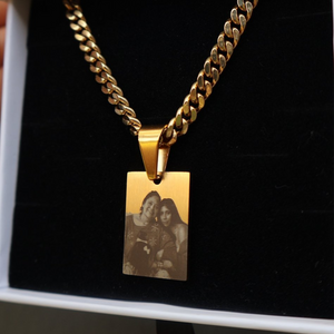 Custom Engraved Picture Necklace