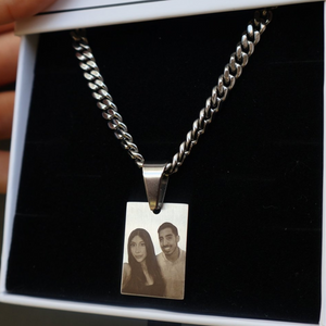 Custom Engraved Picture Necklace