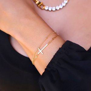 Eternity Cross Bracelet