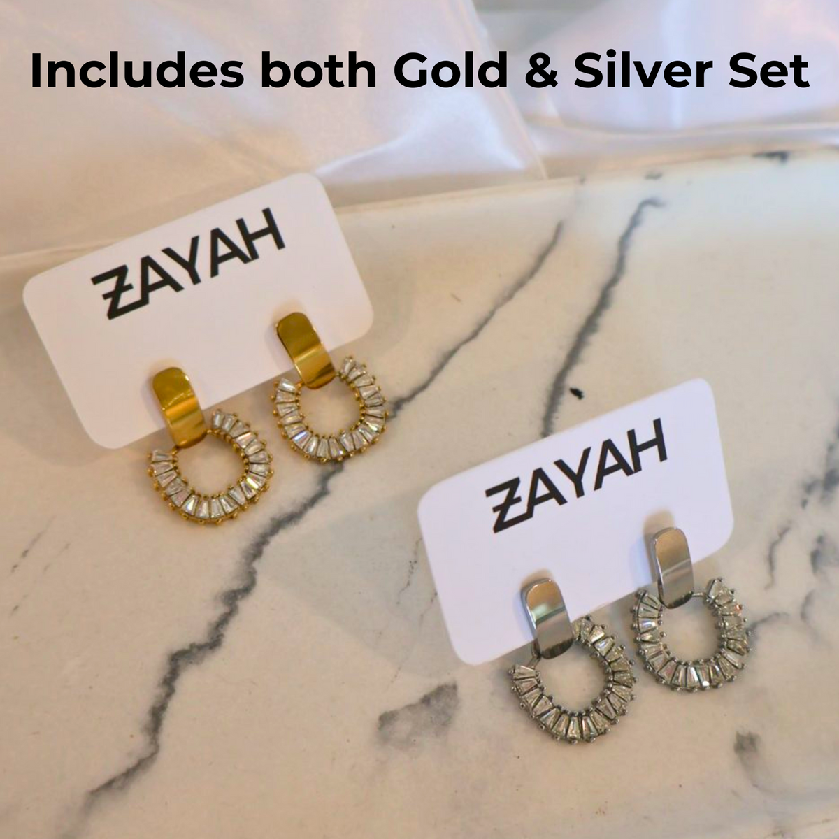 Luna Earring Set (Gold &amp; Silver)