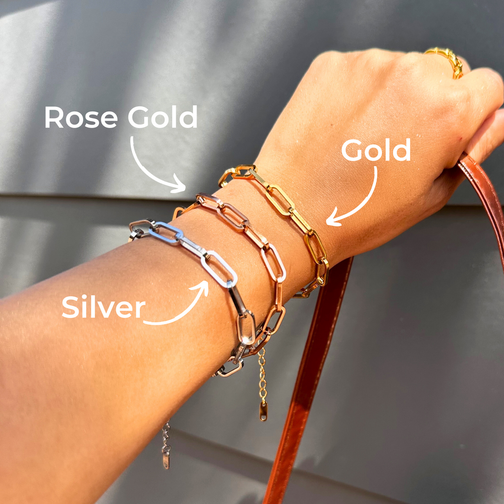 Paperclip Bracelet (Gold, Silver & Rose Gold) - ZAYAH
