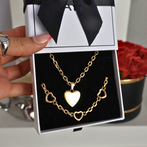 Sweetheart Anklet + Necklace Gift Set