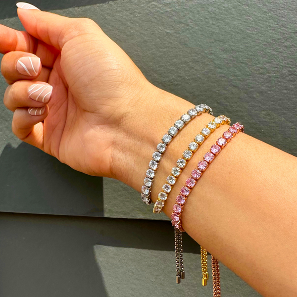 Tennis Bracelet (Gold, Silver & Rose Gold) - ZAYAH