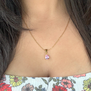 Pink Crystal Necklace